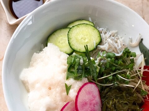 ネバトロしらす丼★我が家の朝食♪